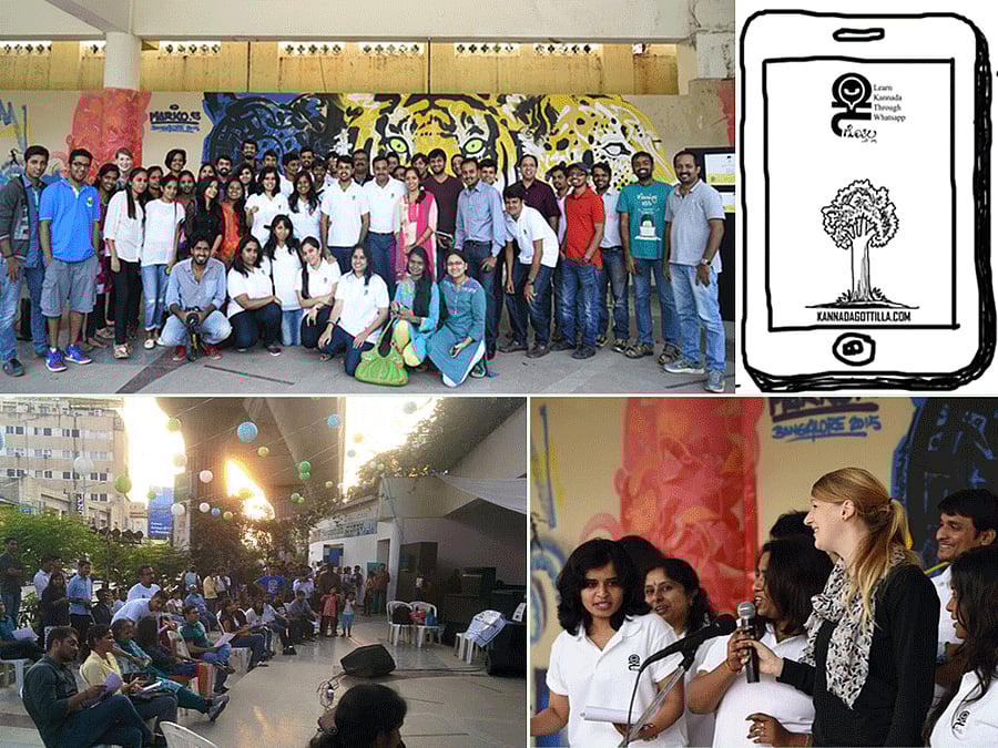 The members of Kannada Gottilla initiative