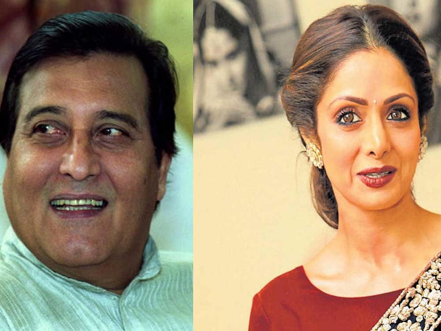 In picture: the late Vinod Khanna and the late Sridevi.