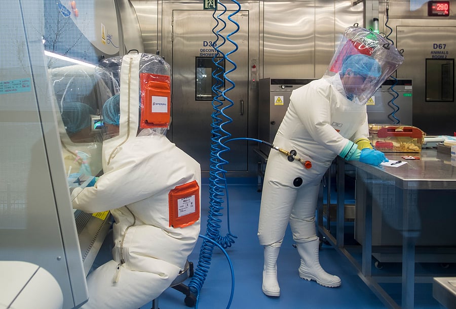 The Chinese biosafety laboratory accused by top US officials of being at the origin of the coronavirus pandemic studies the world's most dangerous diseases, with researchers who investigate viruses that live in bats. (Photo by Johannes EISELE / AFP)