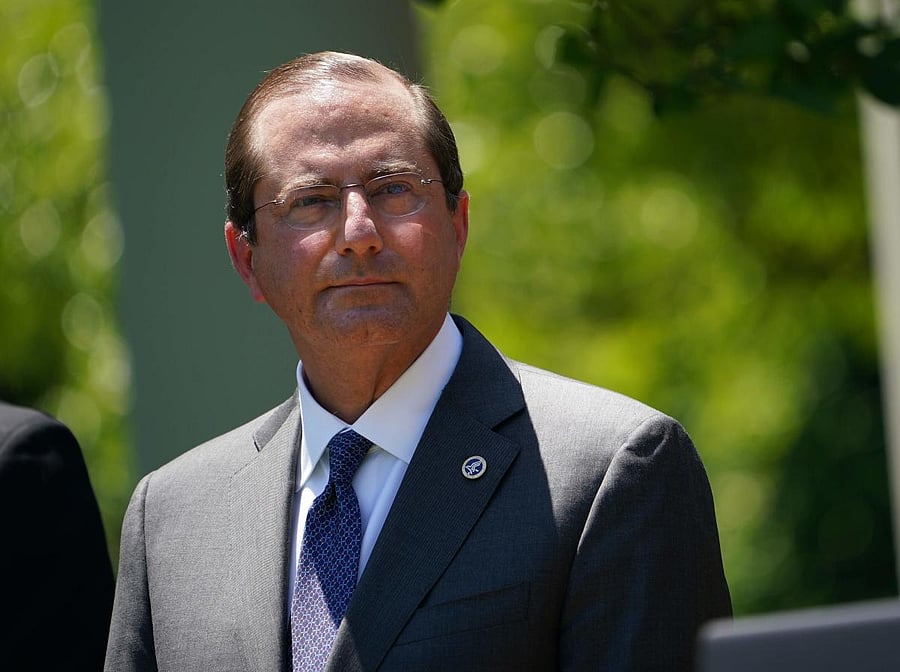 US Secretary of Health and Human Services Alex Azar. (AFP Photo)