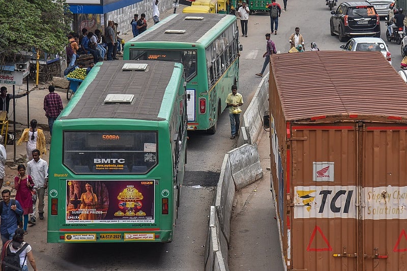 Passengers in city Bus, in Bengaluru. Photo by S K Dinesh
