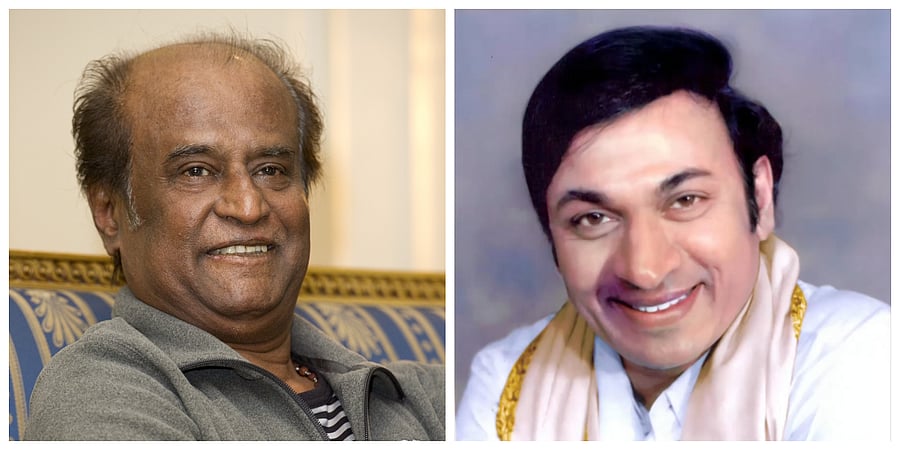 Rajinikanth once had a fan moment with Rajkumar. (Credit: IMDb/Wikipedia)