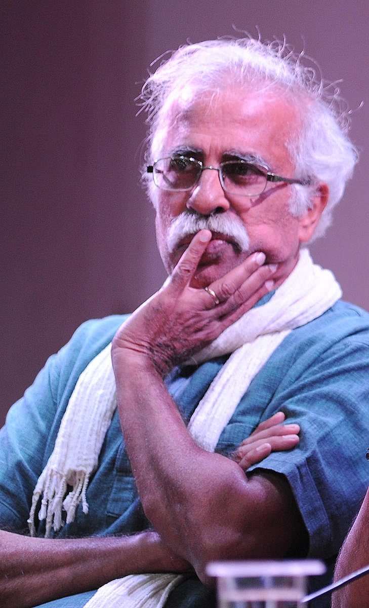 Noted environmental activists Claude Alvares discuss on the ‘Advocacy and History of Western Ghats Movement’ at the India’s First Zero Waste Conference organised by United Conservation Movement Association (UCMA) of St Joseph’s College (Autonomous) and United Conservation Movement in Bengaluru on Thursday. | DH Photo: Pushkar V