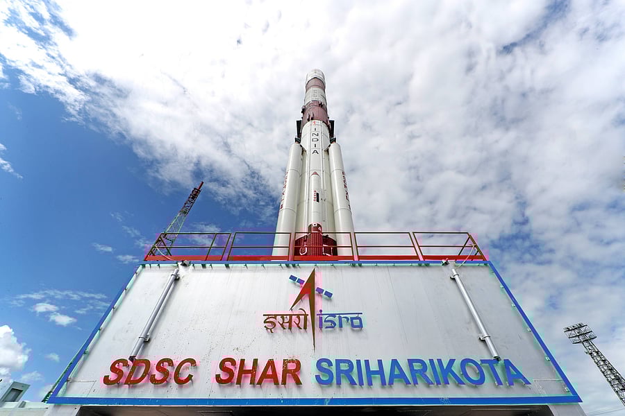 The satellites lifted off from the launch pad of the Satish Dhawan Space Centre (SDSC) at Sriharikota, about 120 km from here, at 3.25 pm. (Photo: ANI)