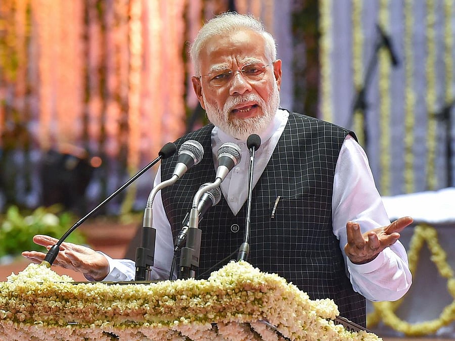 The PM also referred to the menace of terrorism and said that its roots could be traced to Pakistan. PTI Photo