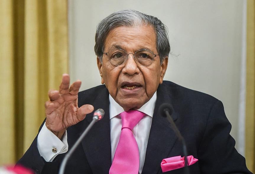 15th Finance commission Chairman NK Singh addresses a press conference, at RBI headquarters in Mumbai. (PTI File Photo)