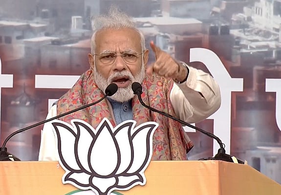 He also said the Congress should at least remember what former Prime Minister Manmohan Singh spoke in Parliament in 2003 supporting the move to provide citizenship to the persecuted minorities in neighbouring countries. Photo/Twitter (@BJP4India)