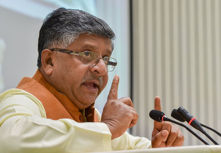 Meity minister Ravi Shankar Prasad. (Credit: PTI Photo)