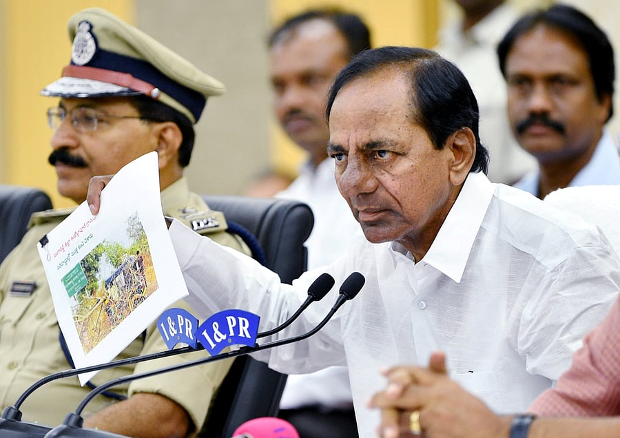 Telangana Chief Minister K. Chandrashekhar Rao. (PTI Photo)