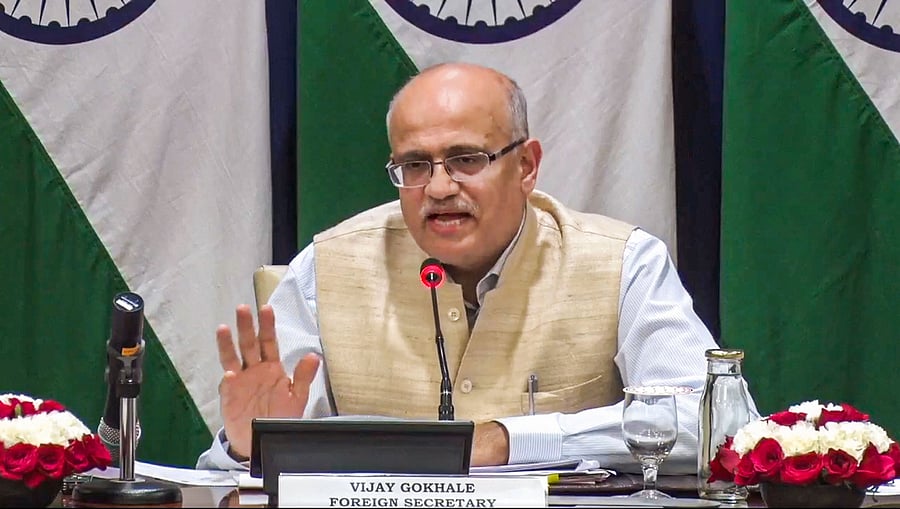 Foreign Secretary Vijay Keshav Gokhale. (PTI Photo)