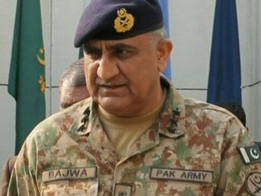 Pakistan Army chief General Qamar Javed Bajwa. Photo via Twitter.