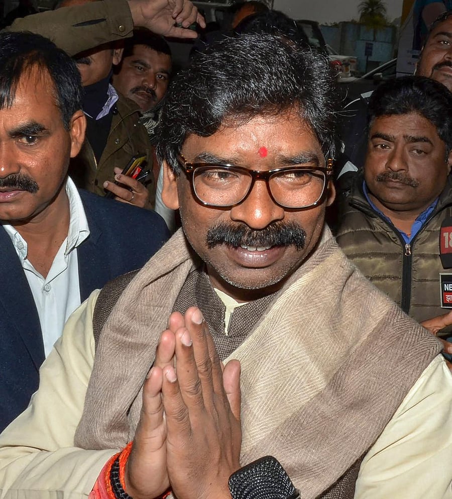 JMM Chief Minister-designate Hemant Soren. (PTI Photo)
