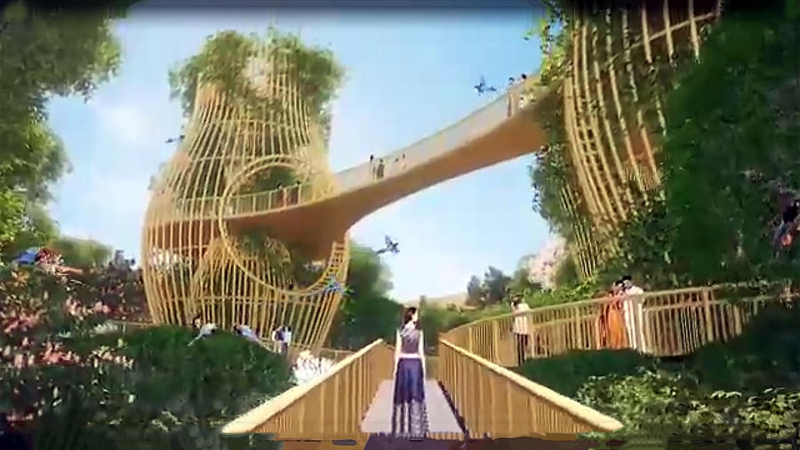 Screenshots of a video show the interiors of the upcoming second terminal of the city airport.