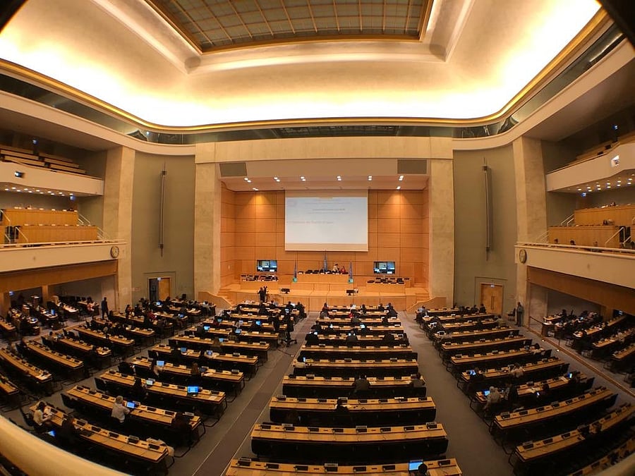 There were no objections to the proposal, which came a day after the World Health Organization said COVID-19 could now be classed as a pandemic. Credit: Twitter (@UN_HRC)