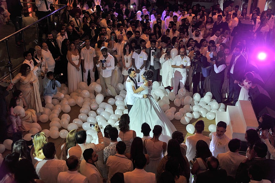 Cruise weddings offer novelty and convenience. (Above) Scenes from a wedding organised by Costa Cruises India.