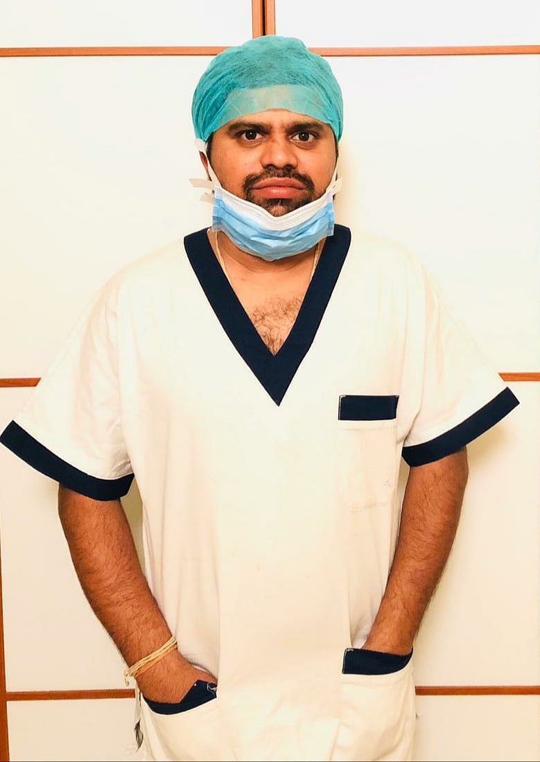 Madhu Hemegowda, a nurse from Karnataka in Italy.