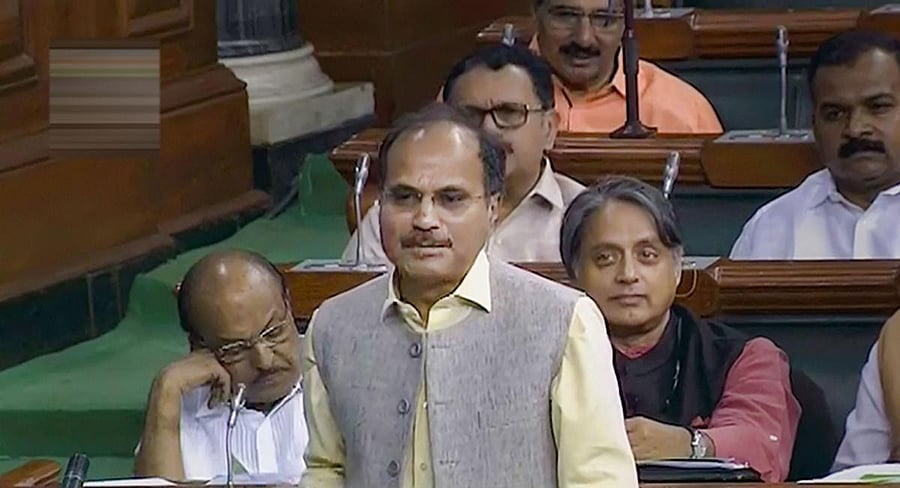  Congress MP Adhir Ranjan Chowdhury. (PTI Photo)
