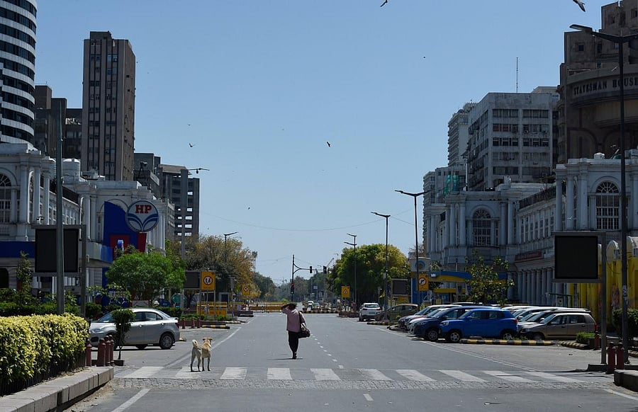 Clear sky of Delhi after COVID-19 lockdown (PTI Photo)