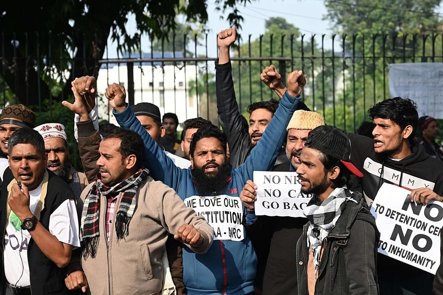 Minhajuddin suffered an eye injury when the anti-Citizenship (Amendment) Act protest at Jamia Millia Islamia turned violent. Representative image/PTI