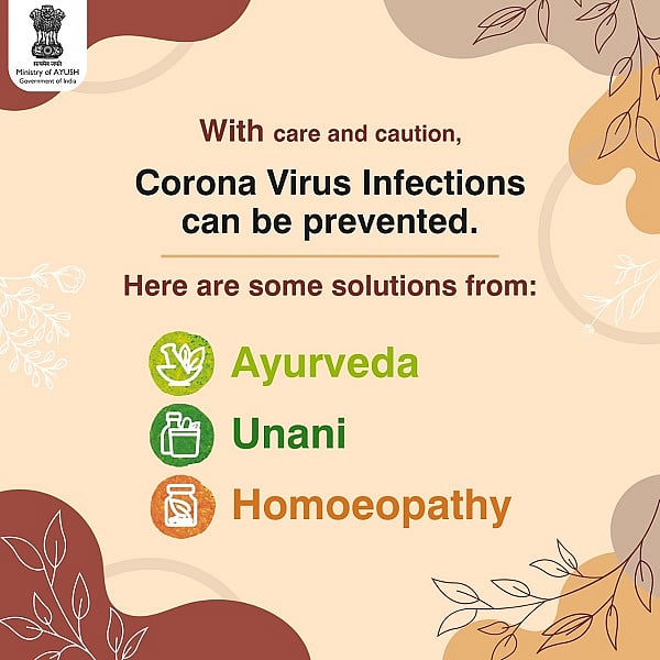 Health Advisory from AYUSH Ministry (Photo Twitter/@Moayush) 