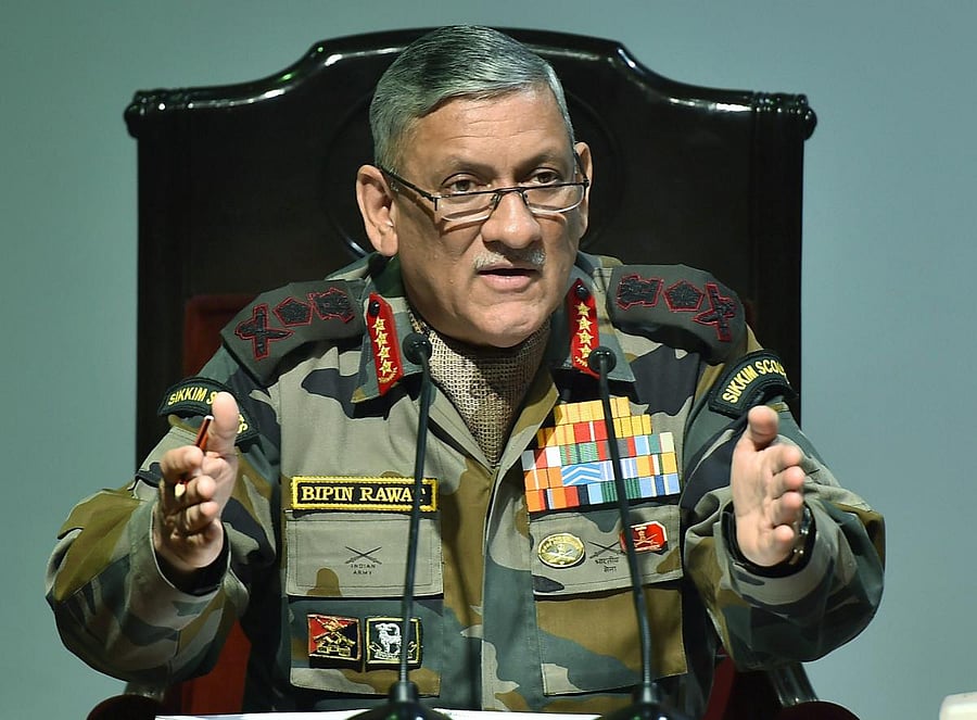 Army Chief Bipin Rawat, PTI file photo