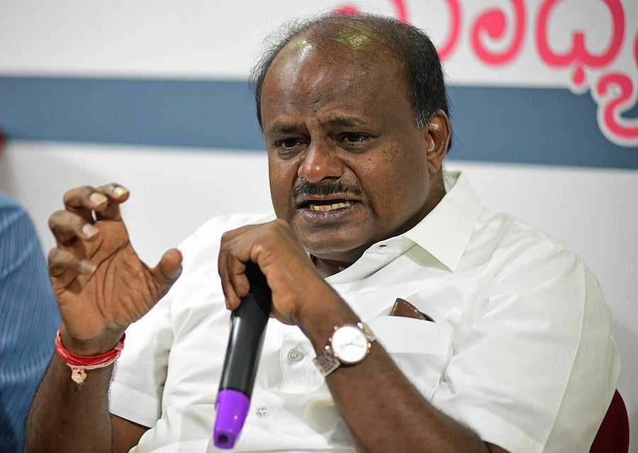 Karnataka Chief Minister H D Kumaraswamy. DH photo.