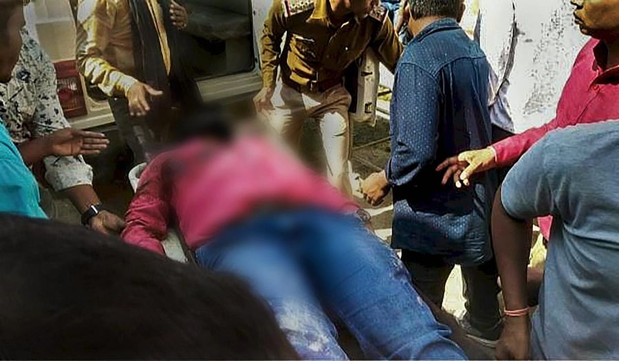 The mortal remains of video journalist Achyutanand Sahu from state broadcaster Doordarshan being shifted after he was killed in a Maoist attack at Nilavaya area, in Dantewada, Tuesday, Oct 30, 2018. Two policemen were also killed while two other security
