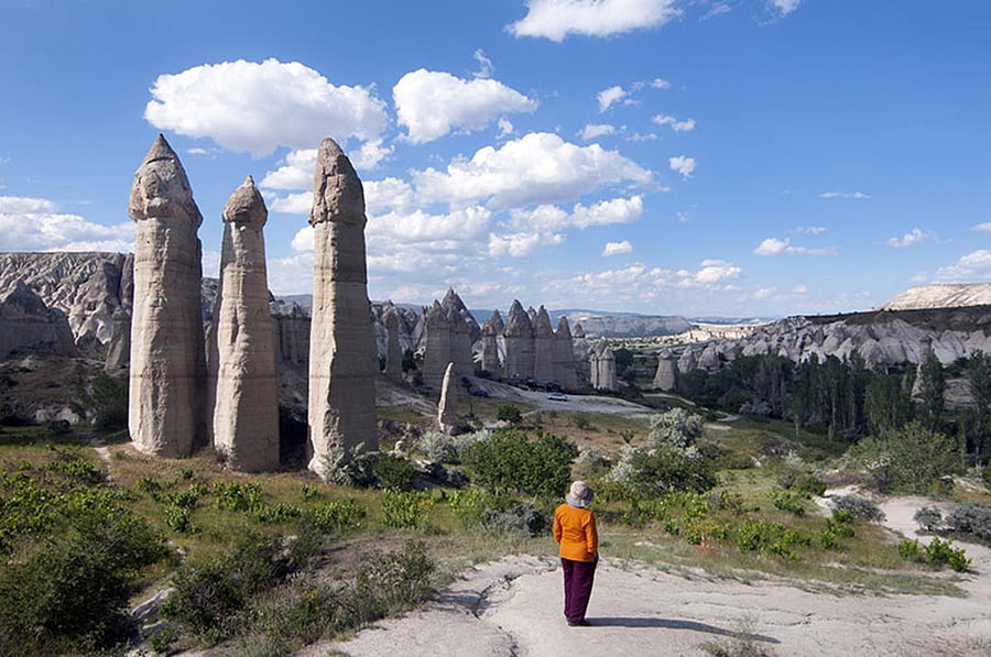 Fairy chimneys in Cappadocia