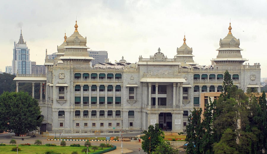 A view of the Vikasa Soudha. DH file photo