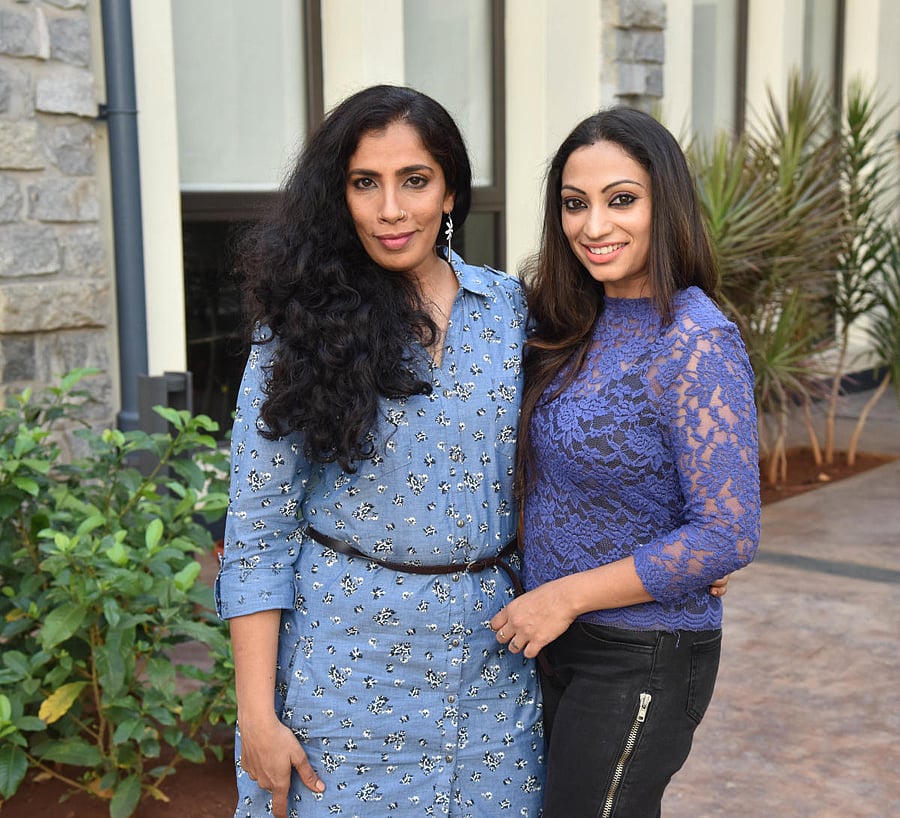 Rohini Nagesh and Chaitra have prominent roles in ‘Ammana Mane’. DH Photo by B H Shivakumar