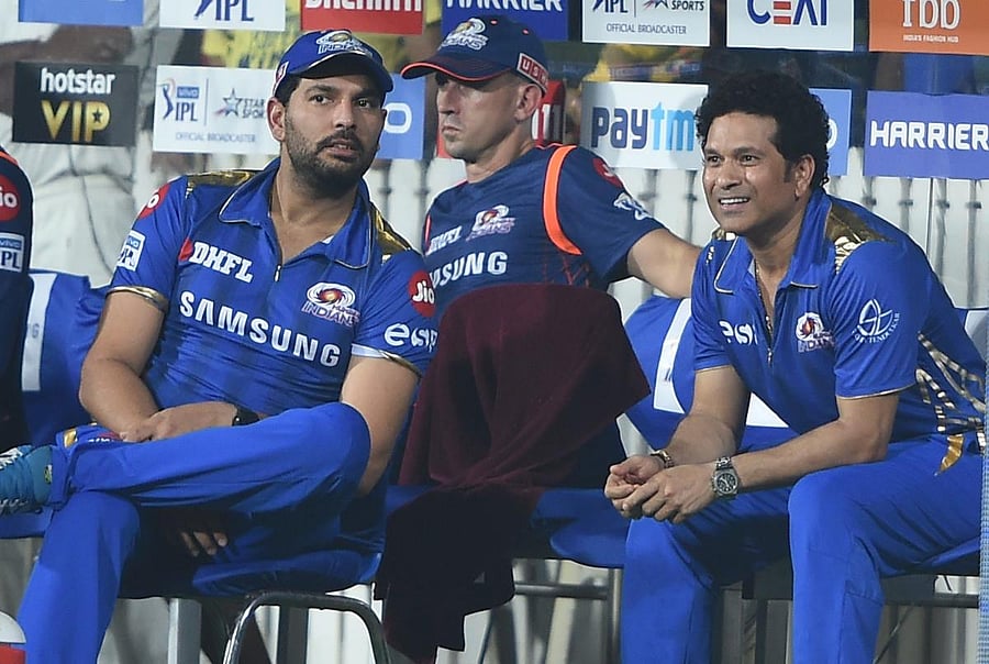 The dual roles of Sachin Tendulkar (right) as Mumbai Indians' 'icon' and as a member of the BCCI's Cricket Advisory Committee has raised conflict of interest questions. PTI