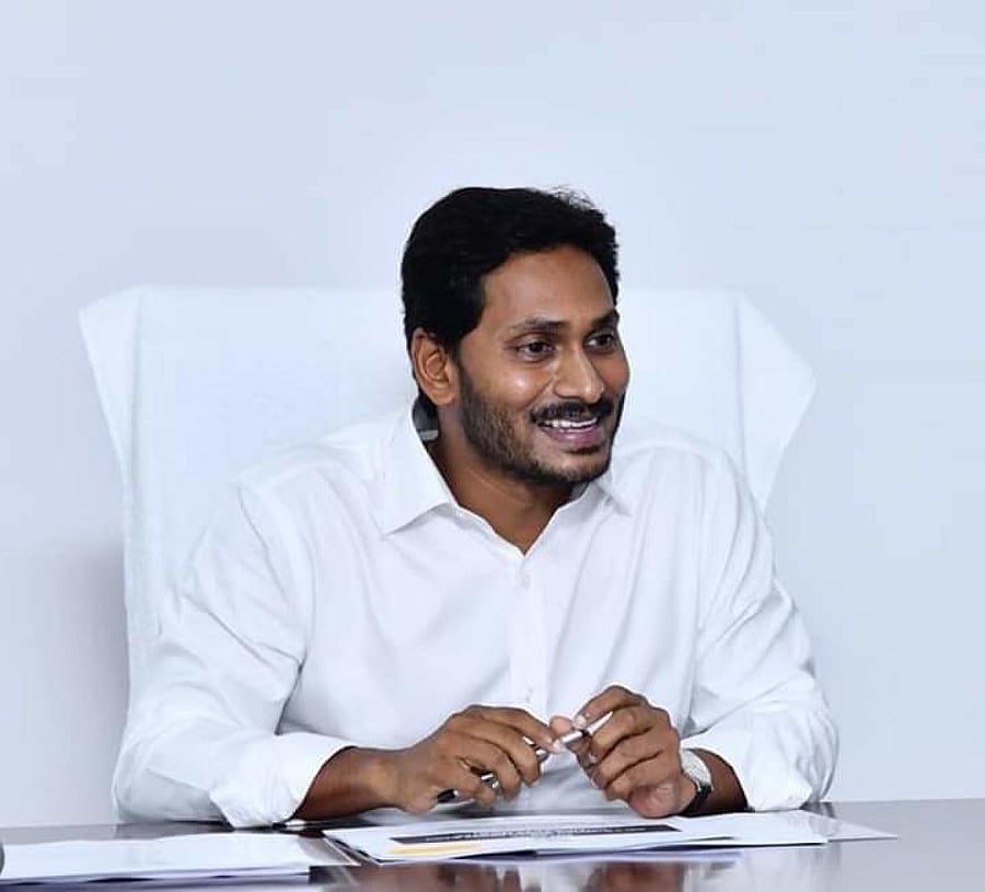Andhra Pradesh Chief Minister Y S Jaganmohan Reddy at a review meeting.