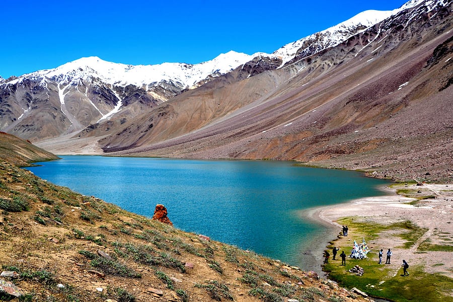 Chandratal Lake at Spiti in Himachal Pradesh. PHOTOS BY OM PRABHUGAONKAR
