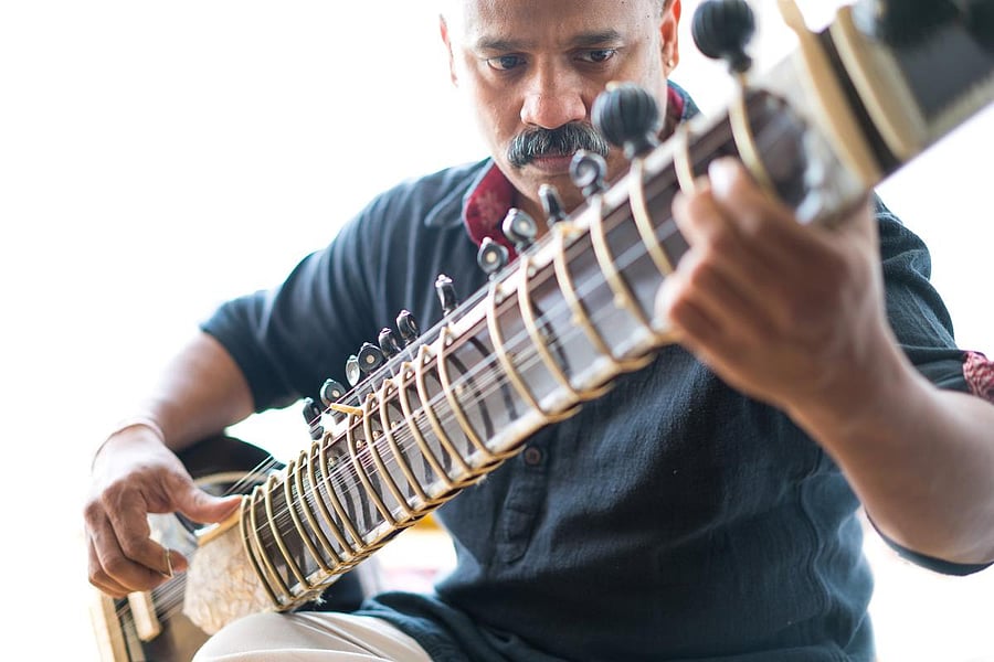 Rajeev Janardan on sitar.