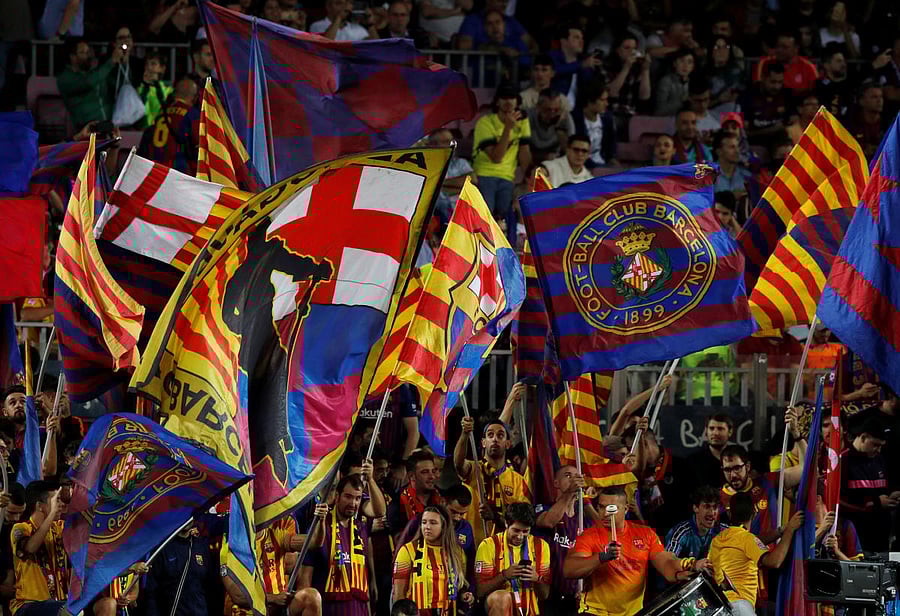 "The resolution of the conflict in Catalonia must come exclusively from political dialogue," the club said in a statement. (Reuters File Photo)