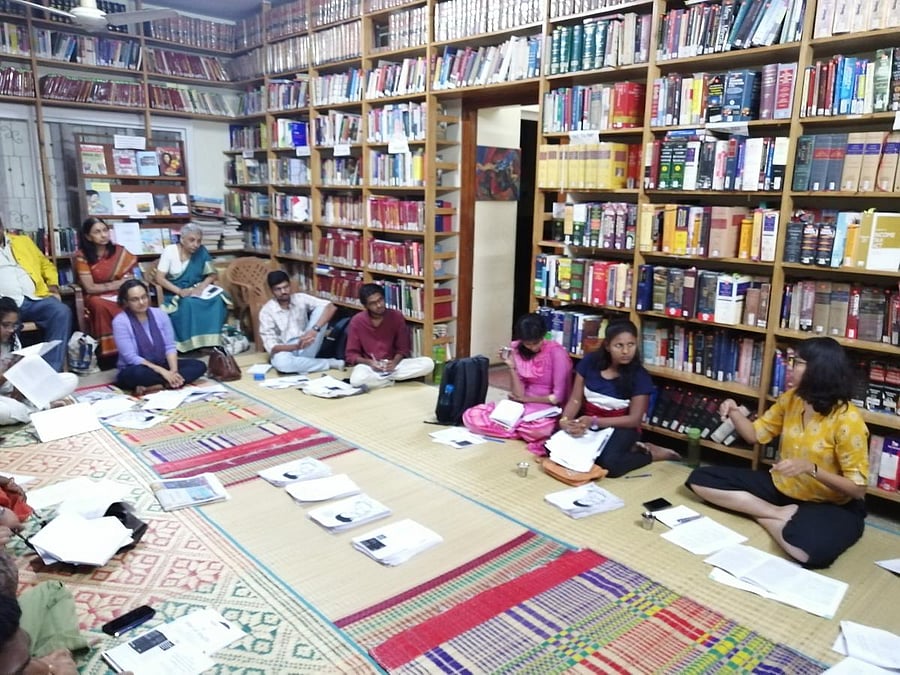 A workshop on the street vendors act. (DH PHOTO/Sandesh MS)