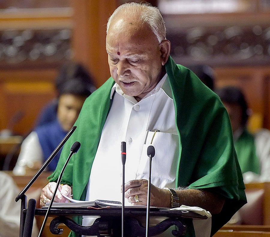 Karnataka Chief Minister BS Yediyurappa (PTI Photo)