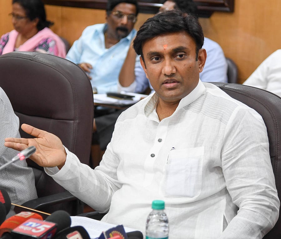 Medical Education Minister Dr K Sudhakar (DH Photo)