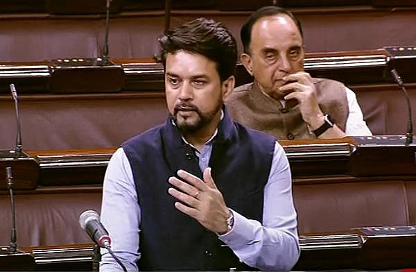 Minister of State for Finance Anurag Singh Thakur. (PTI Photo)