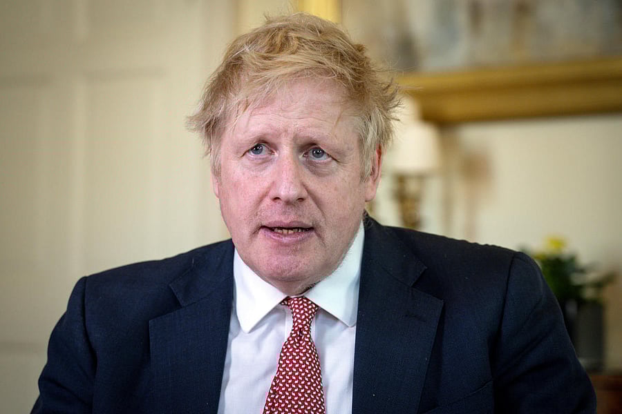 Virus-stricken British Prime Minister Boris Johnson