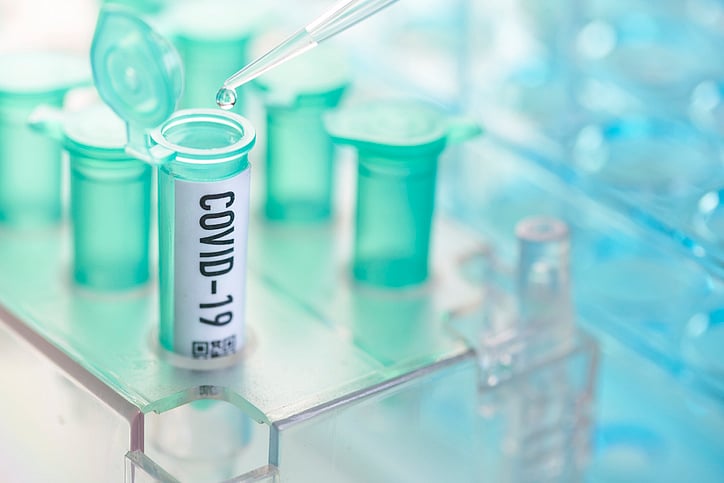 Coronavirus vial with pipette in laboratory (Image for representation/iStock Photo)