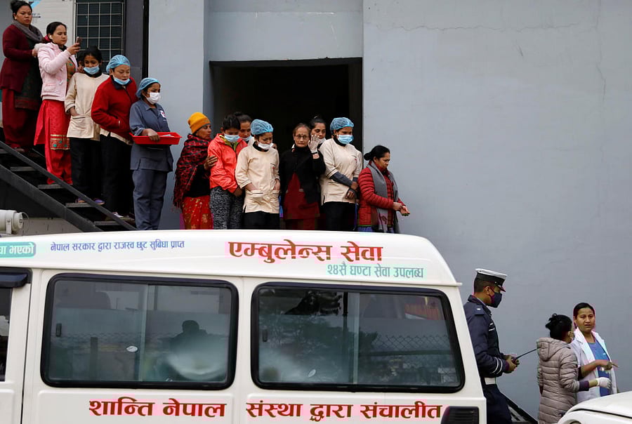 Tragedy struck a group of 15 tourists from Kerala when eight of them died on January 21 due to possible asphyxiation after they fell unconscious probably due to a gas leak from a heater in their room at a mountainous resort in Makwanpur district. Credit: Reuters Photo