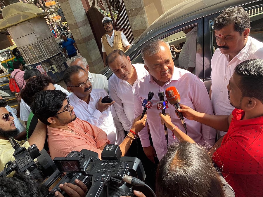 MLA Ramalinga Reddy, who visited the college on Wednesday evening and on Thursday morning said that the incident was an attempt to possibly trigger another incident such as that which transpired at Jawaharlal Nehru University (JNU) in New Delhi. Credit: Twitter (@RLR_BTM)