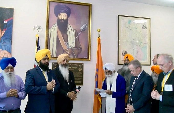 Memorial at Connecticut (Twitter/@WorldSikhsNews)