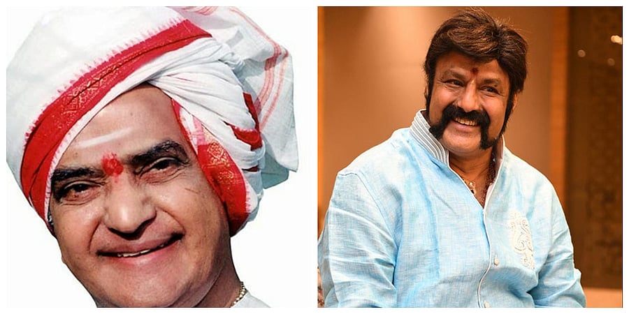 Sr NTR once hit Balakrishna on the sets of a movie. (Credit: IMDb/DH photo)