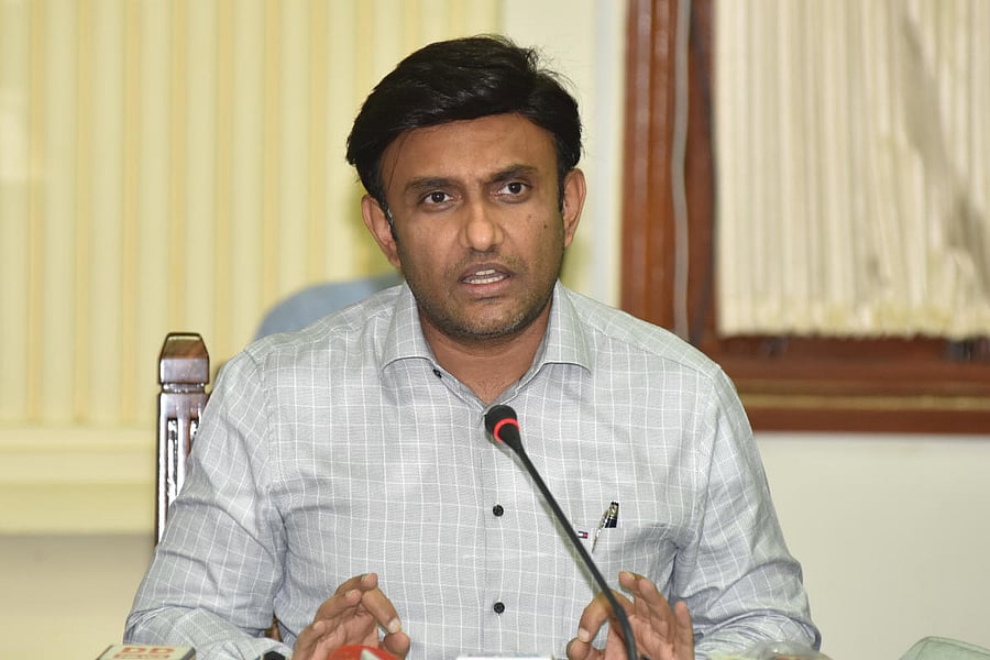 Dr K Sudhakar, Medical Education Minister (DH Photo)