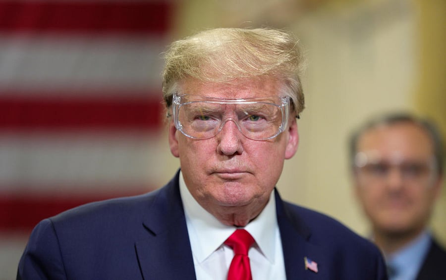 Trump in April said that because of the coronavirus, the event would likely have to be smaller than last year's “Salute to America” event on the National Mall that drew tens of thousands.