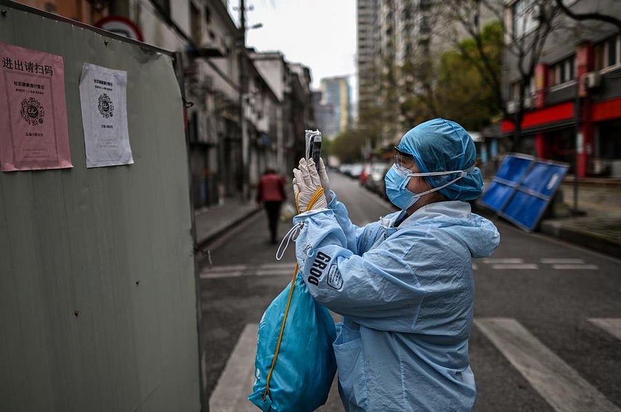 A Chinese local government's proposal for a post-coronavirus health app that ranks citizens based on their smoking, drinking, exercise and sleep habits has sparked fury online over privacy concerns. (Photo by AFP)