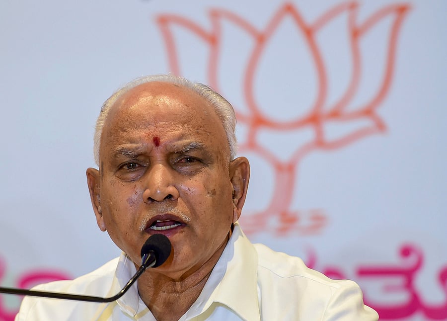 Karnataka Chief Minister B S Yediyurappa (PTI Photo)