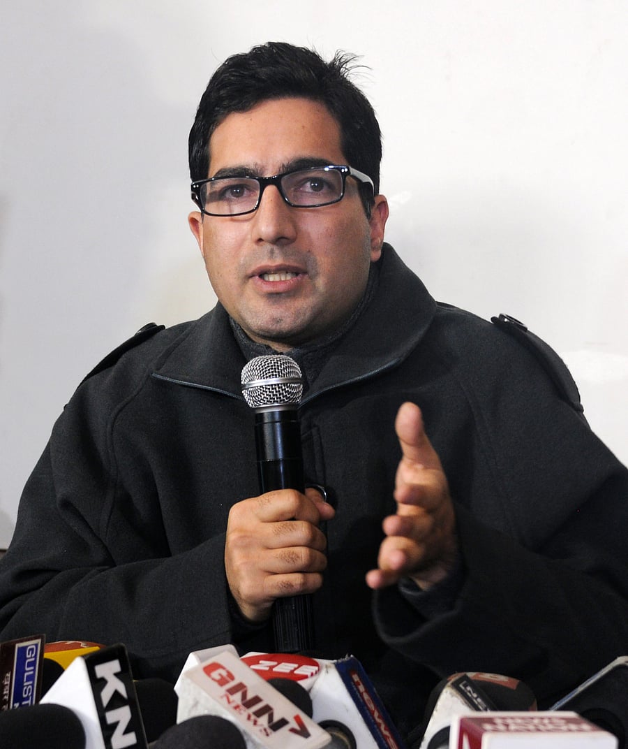 Former IAS officer-turned-politician Shah Faesal (PTI File Photo)